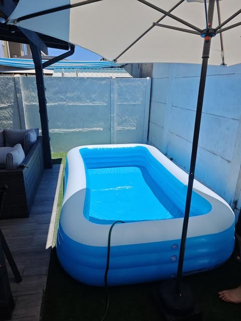 Piscina Inflable Infantil Ovalada 305 x 183 x 5 cm