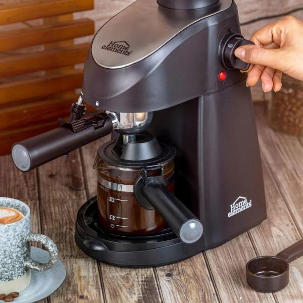 Cafetera Espresso + Capuccino Home Elements