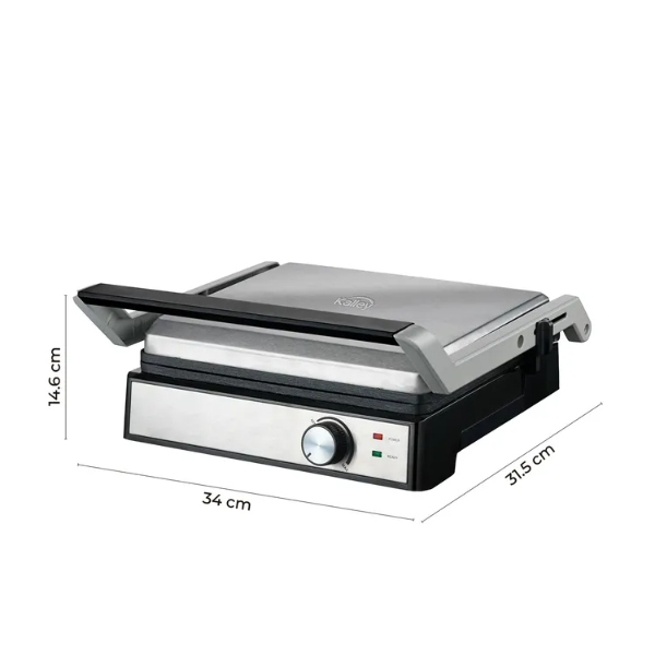 Asador Grill KALLEY K-SG Panini Negro