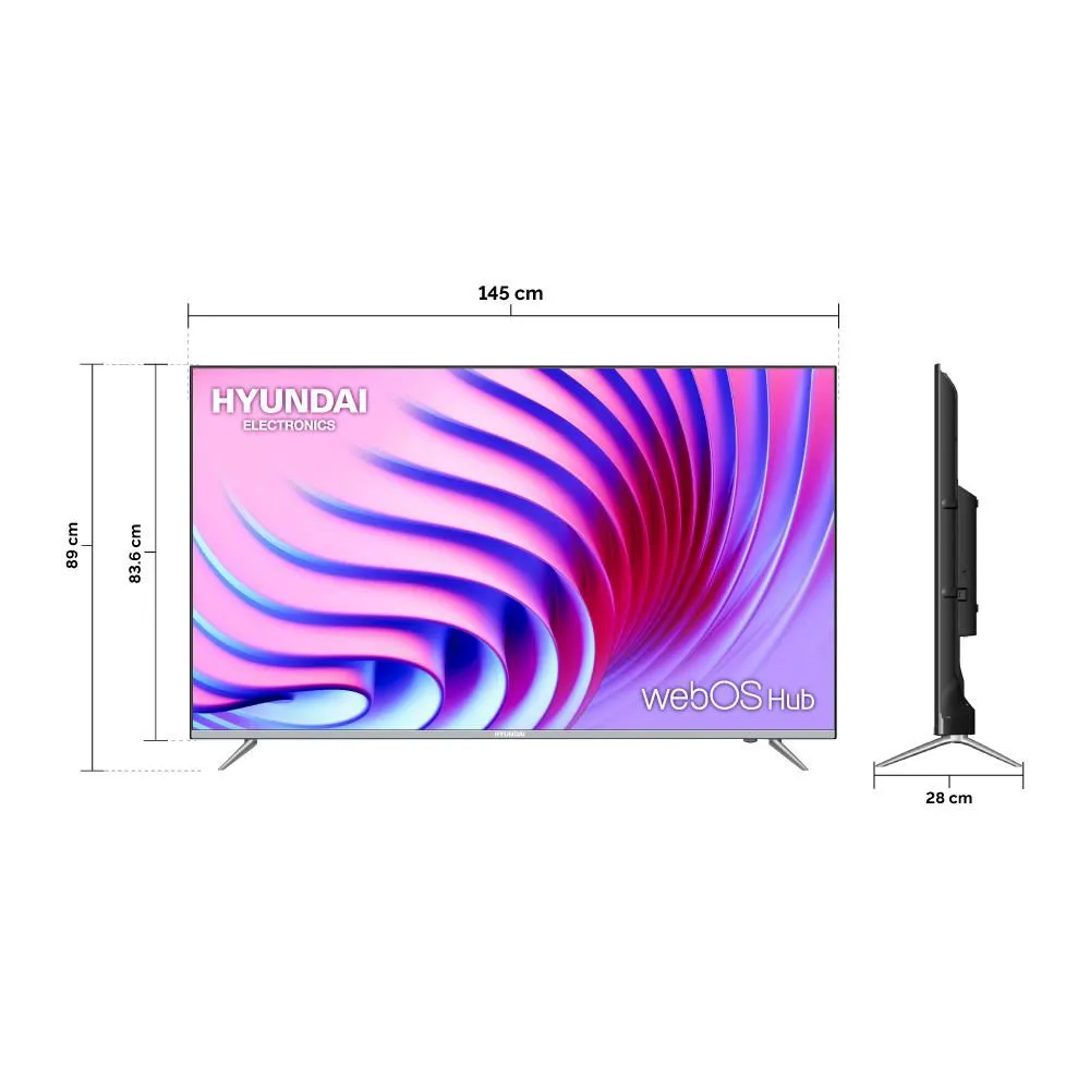 Televisor Hyundai de 65"